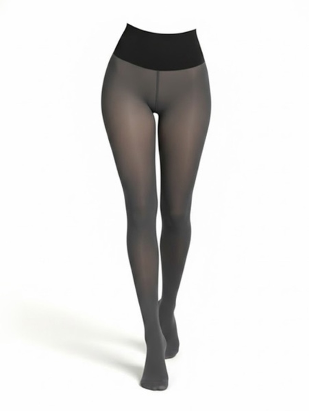 Sheer Black Women's Tights - Sleek High-Waist Hosiery